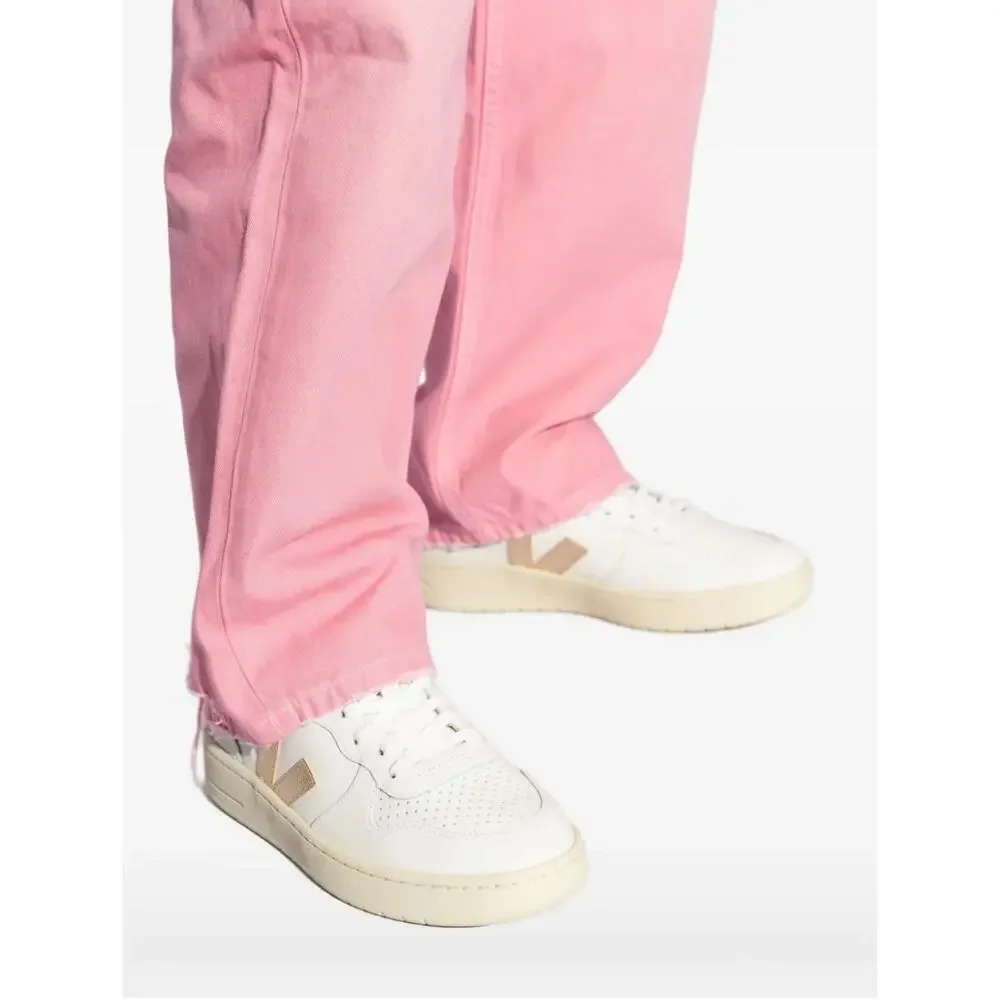 Veja V-10 Men’s Leather Sneakers size EU 42 US 9 extra white platine Retro Sport